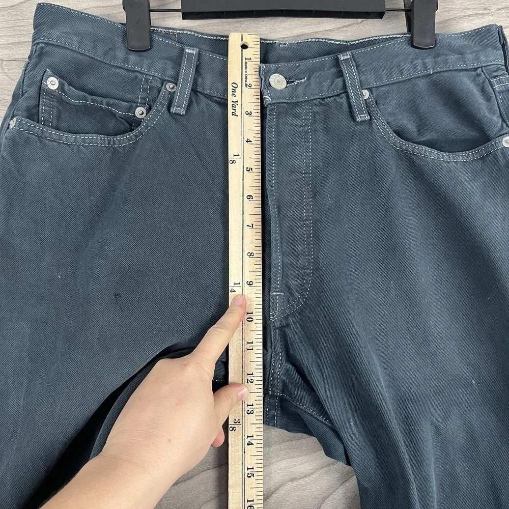 VTG Levi's Jeans Mens 34W 34L Green‎ Button Fly 90s RedTab Y2K Classic Denim
